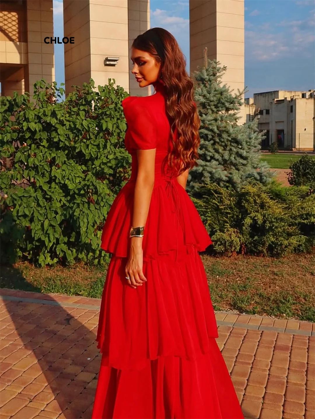 فستان حفلة موسيقية نسائي بياقة مستديرة 2025 مصنوع حسب الطلب رداء De Cocktail Femme Line فستان سهرة فاخر للحفلات فساتين قصيرة الأكمام