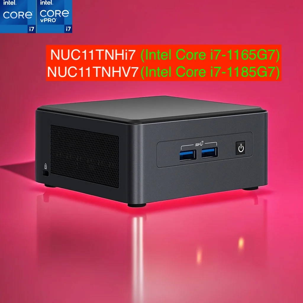 MiniデスクトップIntel Core Processor, Tiger Canyon,nuc11tnhi7,nuc11tnhv7,nuc11tnhv7,nuc 11 pro,i7-1165G7,1185g7