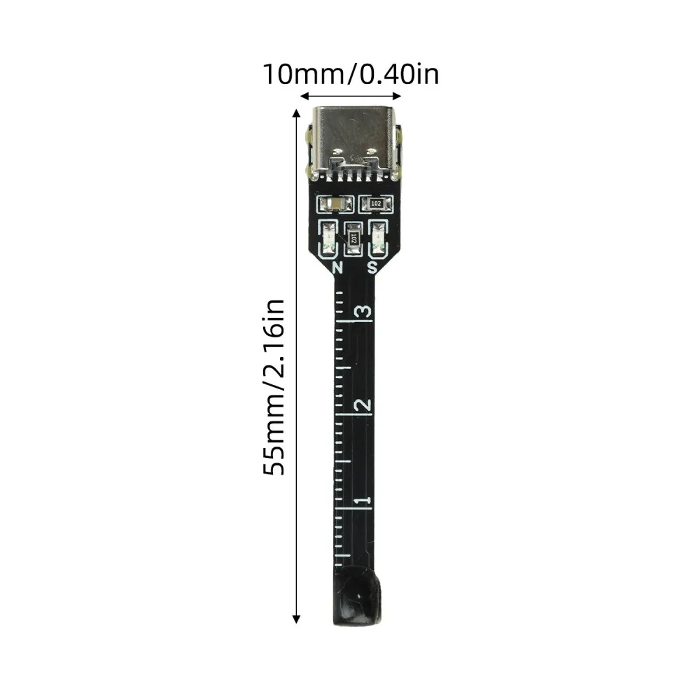 Type-C DC5V Magnetic Pole Detection Pen Circuit Board Hall Sensor Module Close Range Induction NS Polarity Identification Module