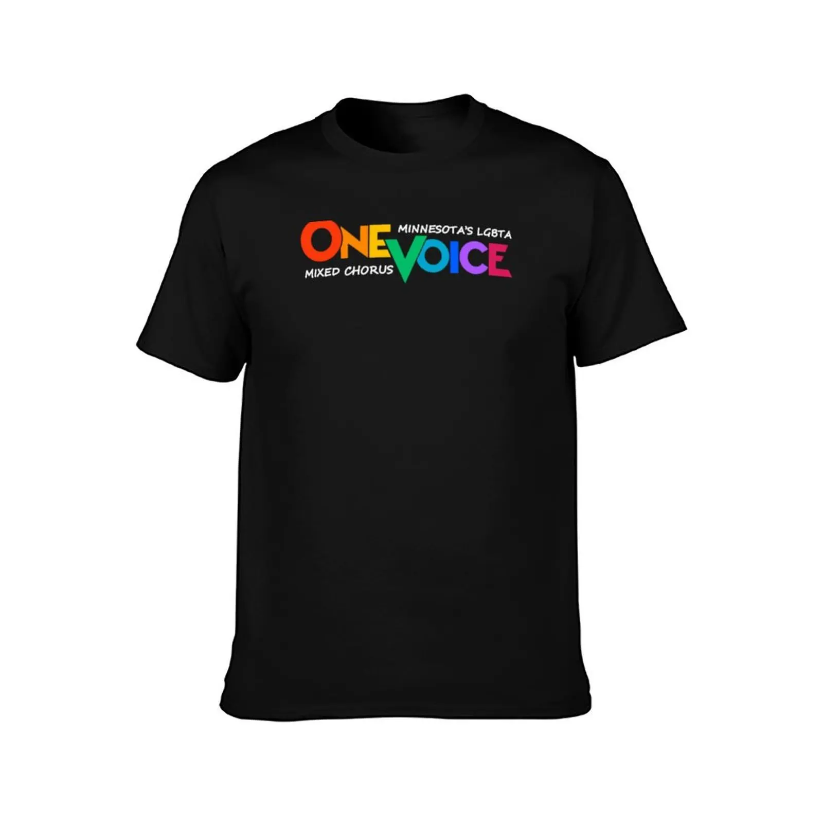 One Voice Logo with White Text T-Shirt hippie clothes anime clothes graphic shirts boys whites Men's t-shirts