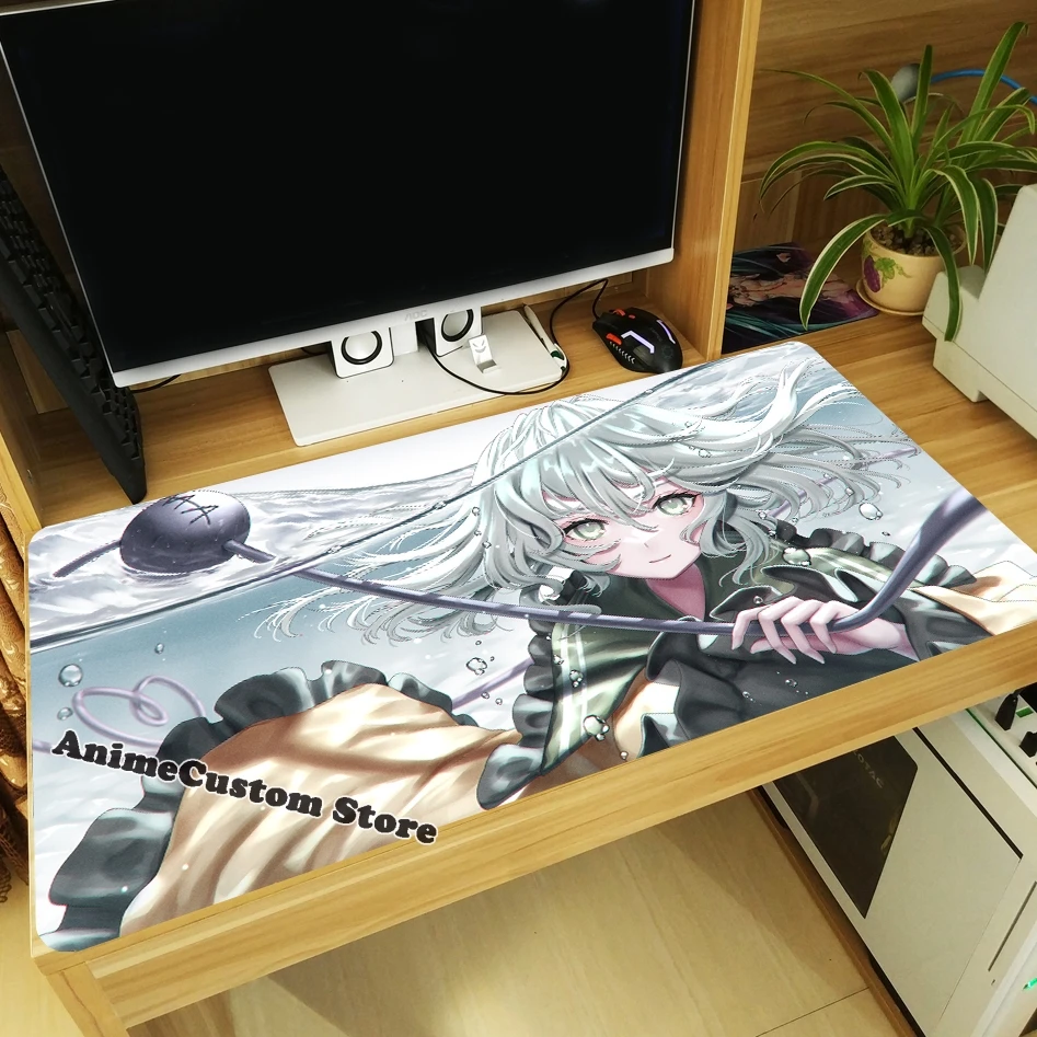 Anime Komeiji Koishi Satori Cosplay Anti-slip Thicken Mouse Pad Mice Mat Gaming Keyboard Mat Otaku Playmat Gift