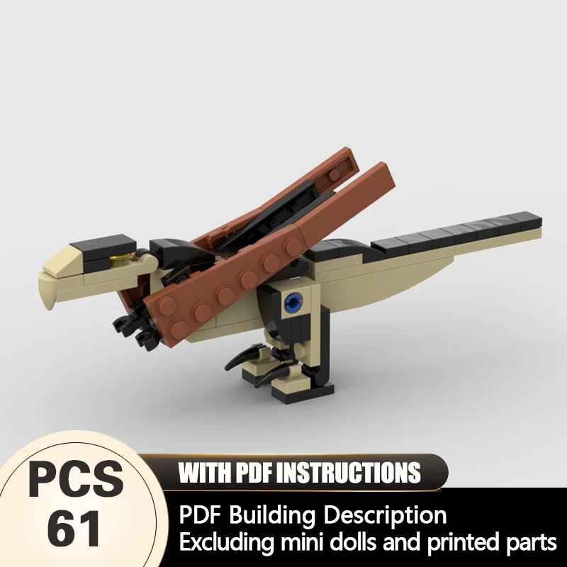 

Creators Animal Series Model MOC Building Bricks Prehistoric Pterosaur Modular Technology Gifts Holiday Assemble Children Toys