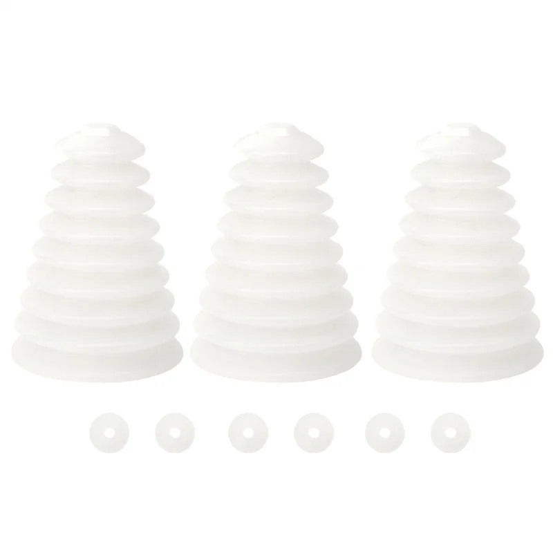 

3Pcs Rubber Flexible Durable Electric Hammer Drill Dust Cover For 6mm-16mm Drill BitsWhite