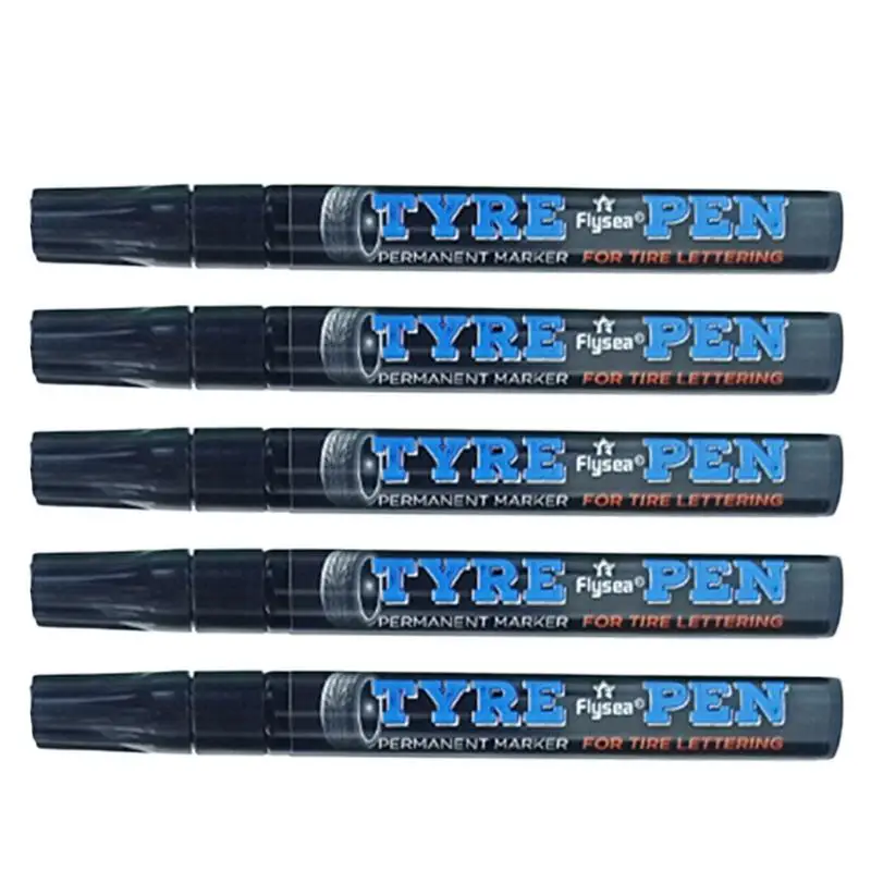 

Tyre Marker Paint Pen For Bike & Car Scratch Remover For Car Paint Water Based Ink White Paint Pens For Tire Glass Black Paper