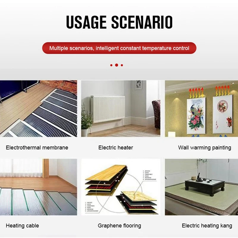 TUYA Thermostat Temperature Controller Water Electric Floor Heating TRV Digital LCD Display Wall Mounted