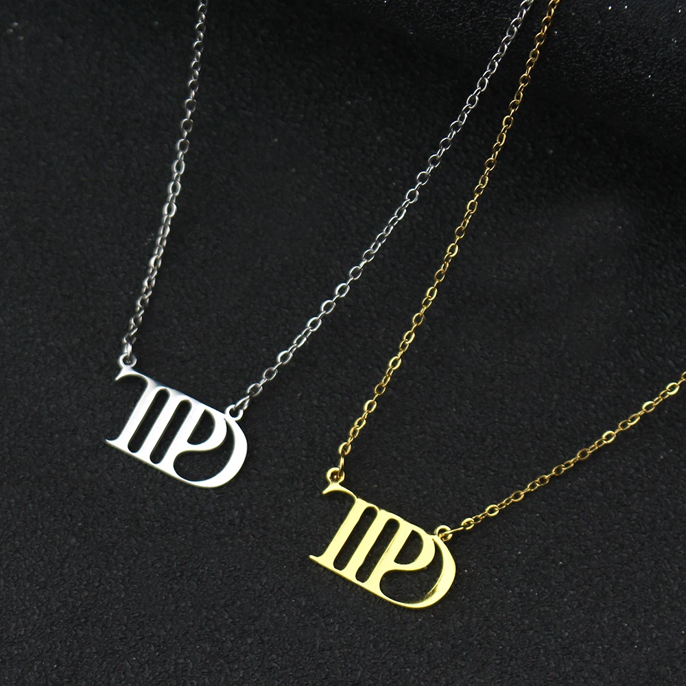 New Music Album Pendant Necklace Stainless Steel Chokers Taylor the Swift Tour Jewelry Gifts for Women Girls Fans