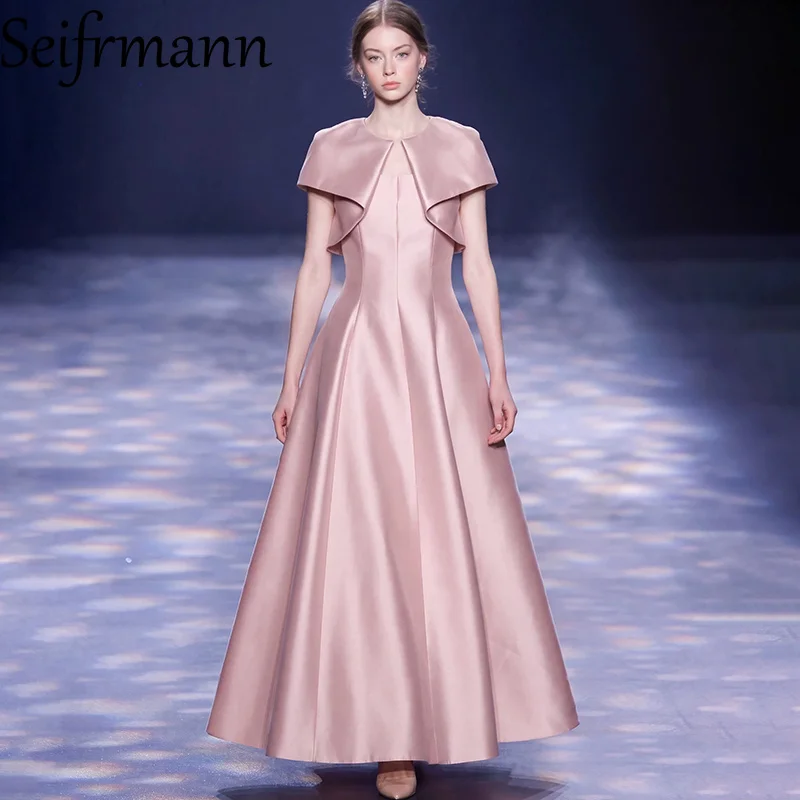 Seifrmann Solid color shawl suspender dress square neck sleeveless waist long dress 2026 autumn women's new style