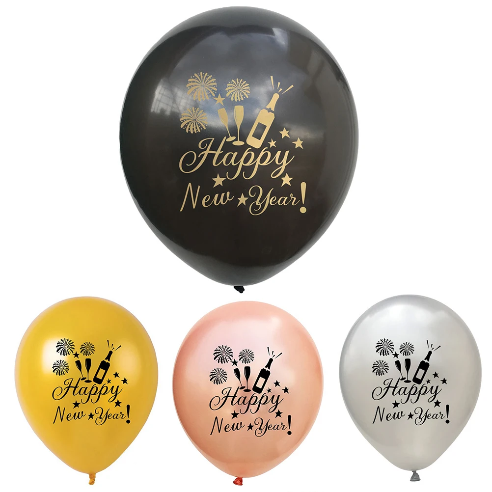 

15 Pcs Christmas Balloon Party Decoration Supplies Balloons Kit New Year Rose Gold