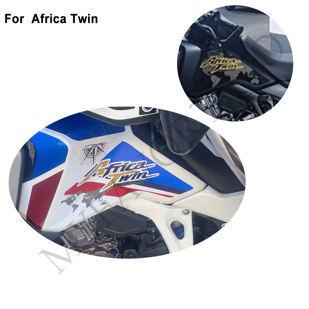 For Honda CRF1100 CRF 1100L 1100 L L1 L2 Africa Twin Adventure Sport Motorcycle Tank Pad Side Protector sticker Set