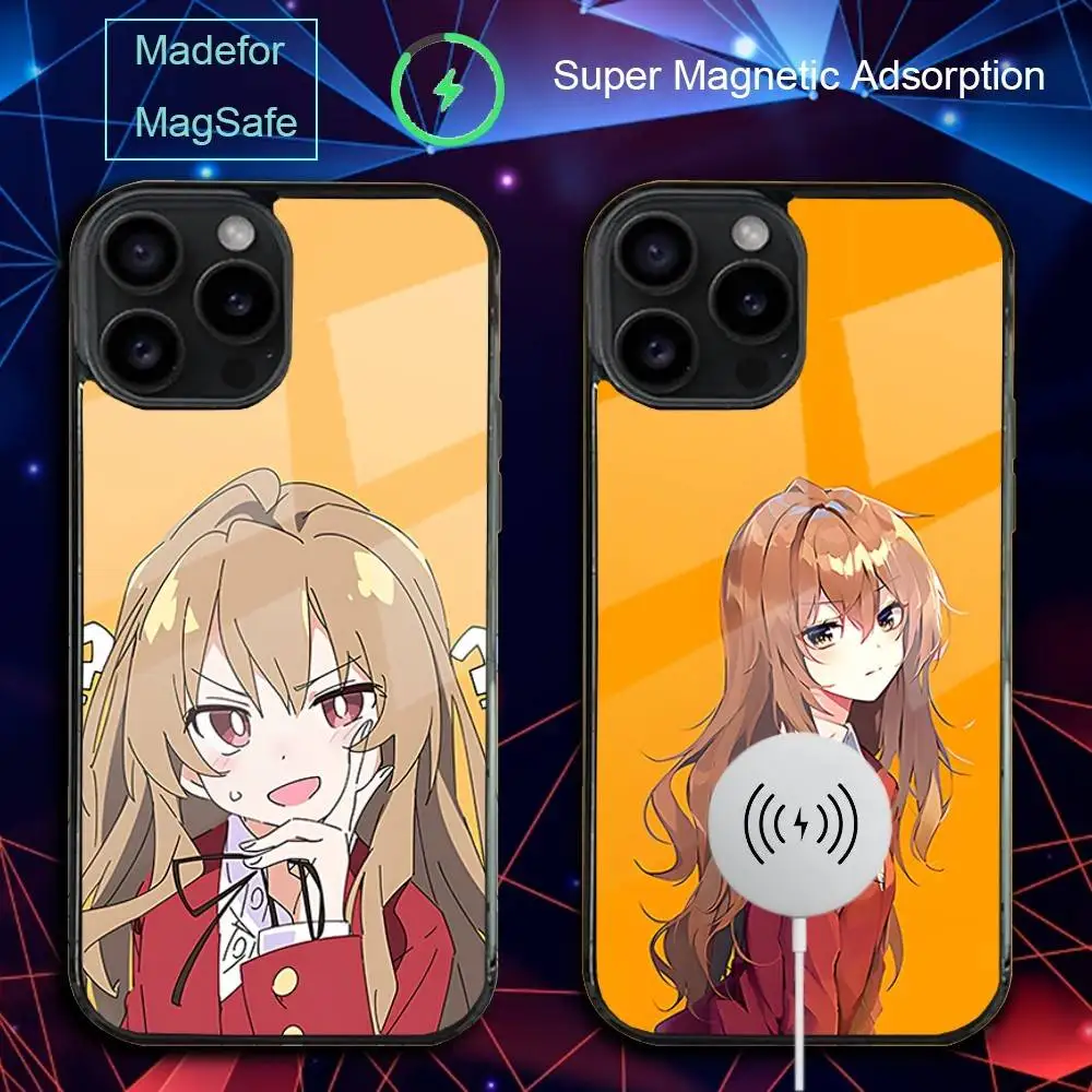 

T-Toradora T-Taiga Aisaka Phone Case For iPhone 17,16,15,14,13,12,11,Pro,Max,Plus,Mini,SE4,E Magnetic Magsafe Wireless Charging