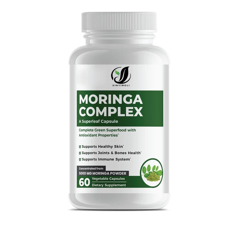 

Moringa complex, maximum strength Moringa leaf and seed supplement - with antioxidant properties, 5000mg-60 capsules