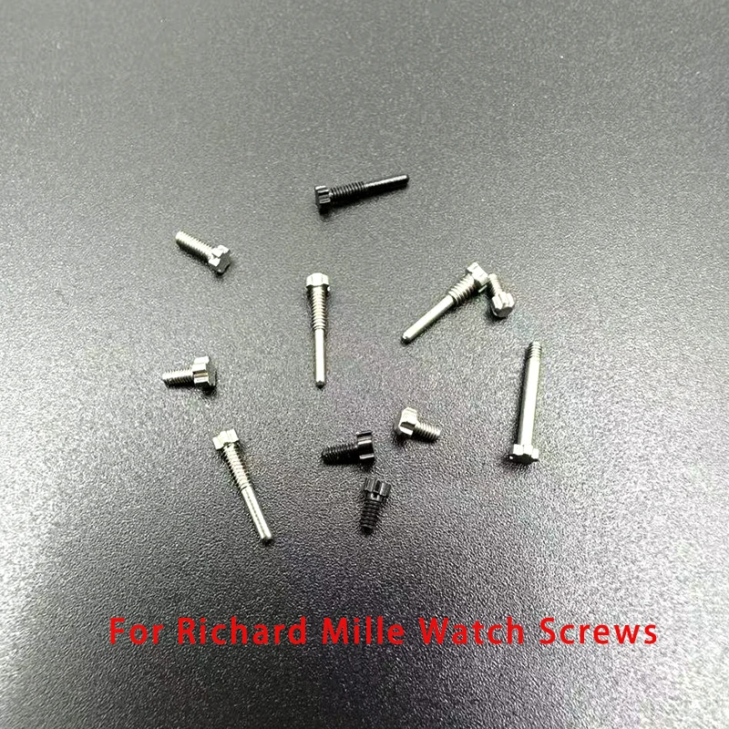 2 uds tornillos de estrella de cuatro/cinco puntas para reloj RICHARD MILLE RM1152 tornillos de correa de anillo de cubierta trasera inferior