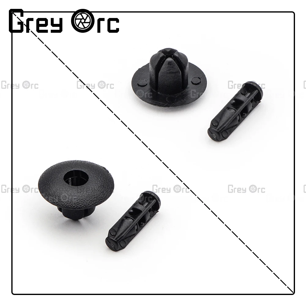 

Black Car Lined Cover Barbs Rivet, Auto Fasteners Retainer, Push Pin Clips, Hole Door Rivet, Plastic Clip, 8.4mm, 20Pcs