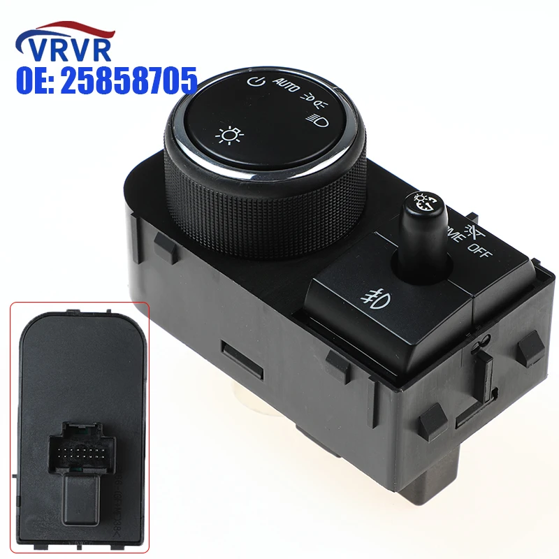 VRVR 25858705 16 Pins Headlight Switch 15926099 15096895 1S8828 For 2007-2013 Chevrolet Silverado Suburban GMC Sierra Yukon