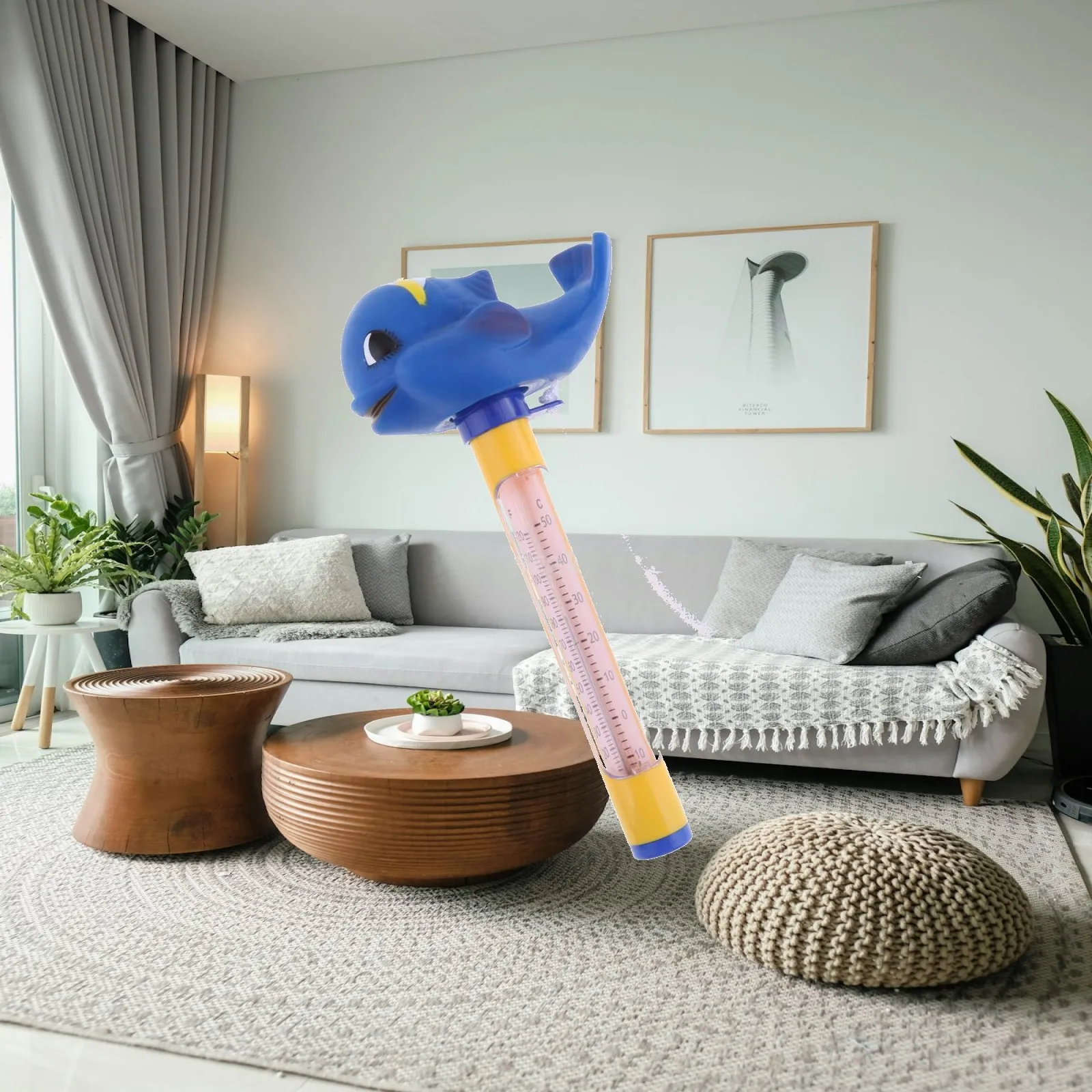 Environmental PVC Floating Thermometer Pool Water Temperature Gauge for Spa Bath and Garden Outdoor