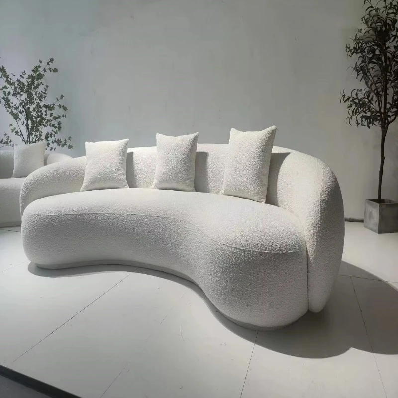 

Luxury fashion department Italian living room designer creative special-shaped furniture curved sofa