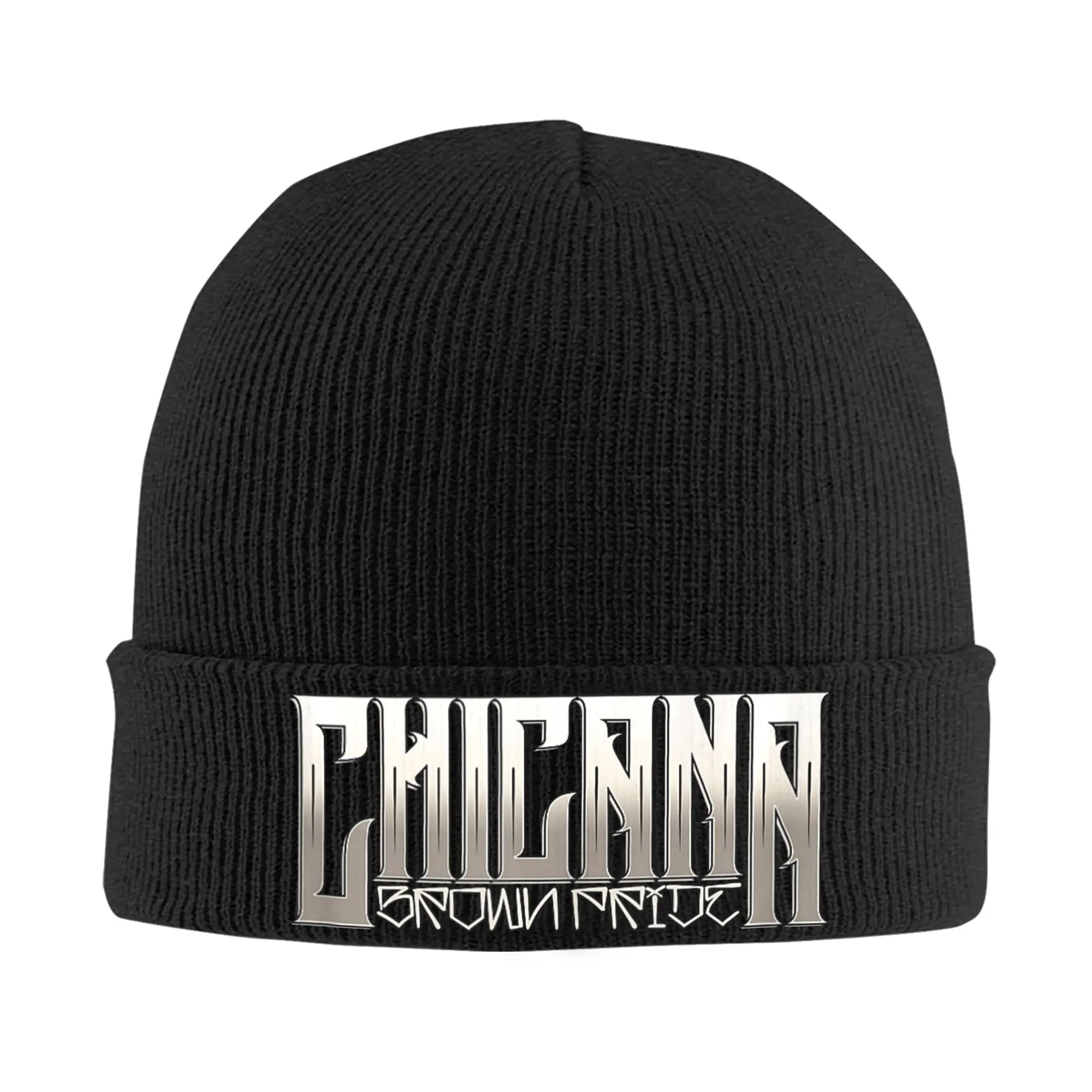 CHICANA Brown Pride Proud Chola Chicano Tattoo Art Beanie Hats  Bonnet Hats Female Male Street Kpop Knit Hat Autumn Warm Caps