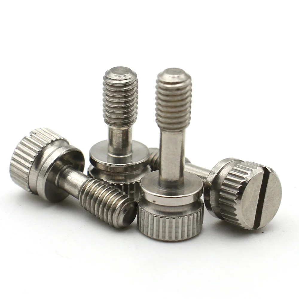 GB839 Standard Knurled Non Loose Screw M2 M2.5 M3 M4 M5 M6 M8 304 Stainless Steel Hand Tighten Screws
