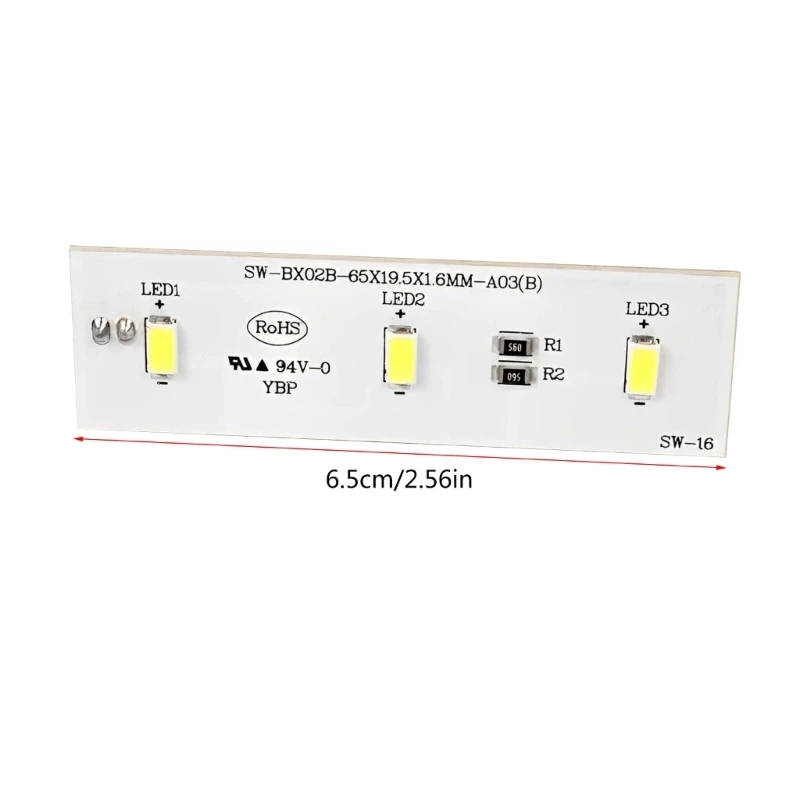 SWBX02B Lampu Pendingin Modul Strip Lampu Papan Lampu LED untuk Kulkas YBP007661 ZBE2350HCA Dropship