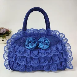 2023 New Fabric Craft Mom Lace Bag Antique Style Ladies Bag High-End Versatile Ladies out Handbag Strap Changing Bag