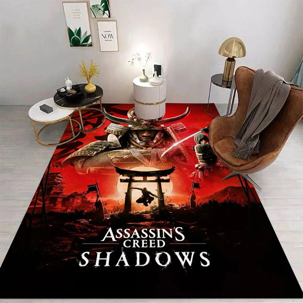 Assassins Creed 3D Printed Carpet for Living Room Decor The Game Leap of Faith Gaming Bedroom Area Rug Aesthetic Decor Foot Mats
