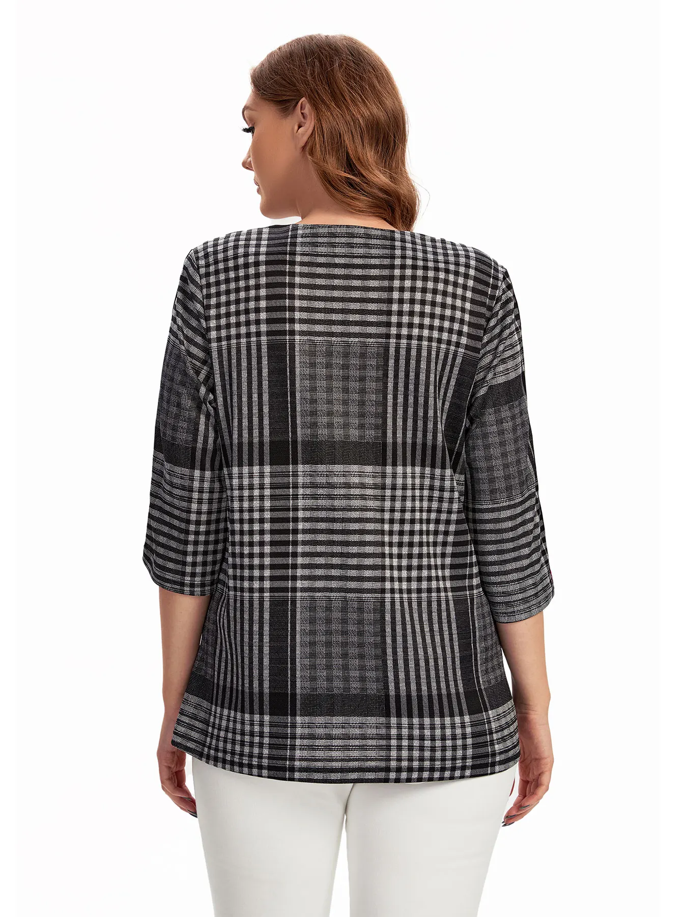 قميص نسائي منسوج للربيع والصيف مقاس كبير