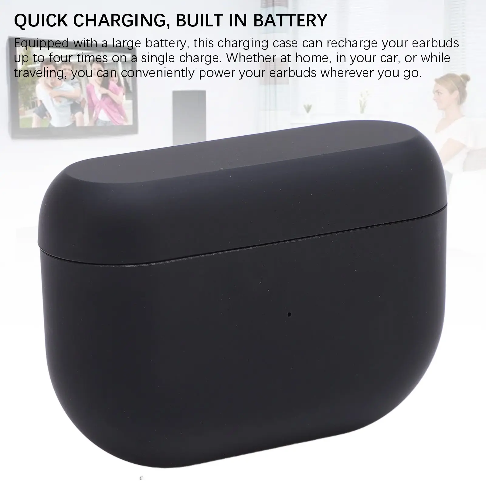 Earbuds Charging Case LED Indicator Overcurrent Prevention 590 MAh ABS PC Earbuds Replacement  Case for Elite 8 Active