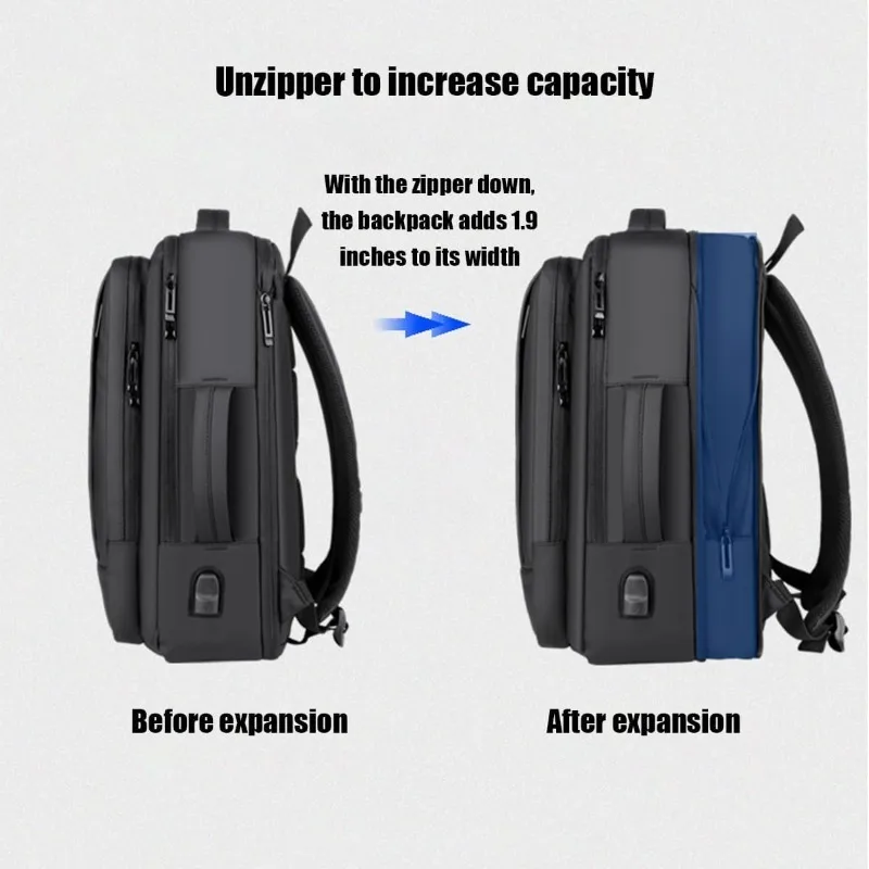 Travel Laptop Backpack for Men Women Business Computer Bags College Nurse Backpack Daypack with USB Port, Fit 15.6 Inch Laptop