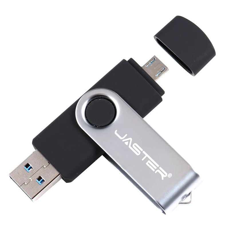 Pamięć flash USB OTG o dużej pojemności 128 GB o rzeczywistej pojemności 64 GB obrotowa pamięć kreatywny prezent biznesowy dyski USB