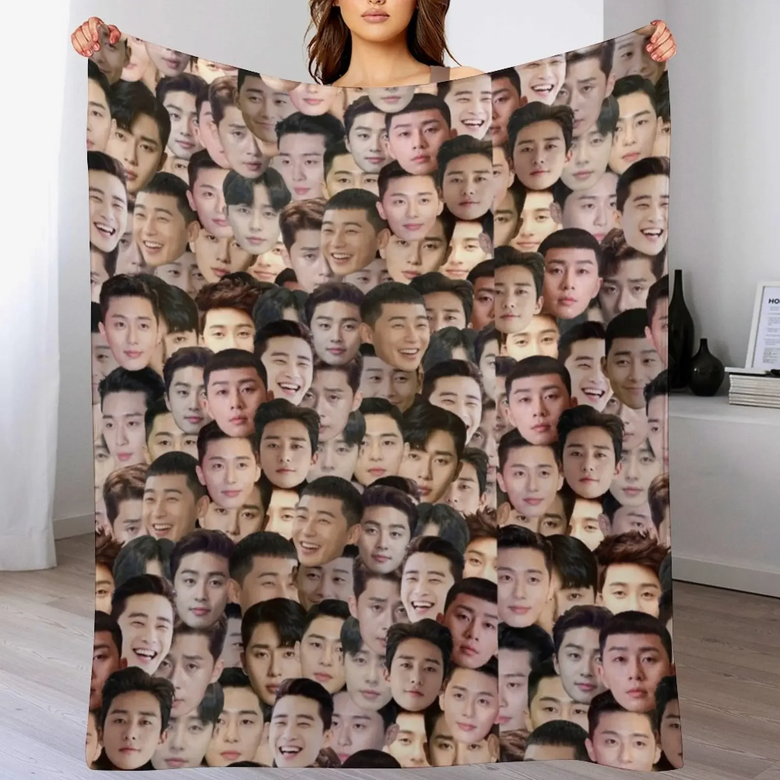 

Itaewon Class Park Seo Joon Park Saeroyi Throw Blanket Hairy Weighted Polar Softest Blankets