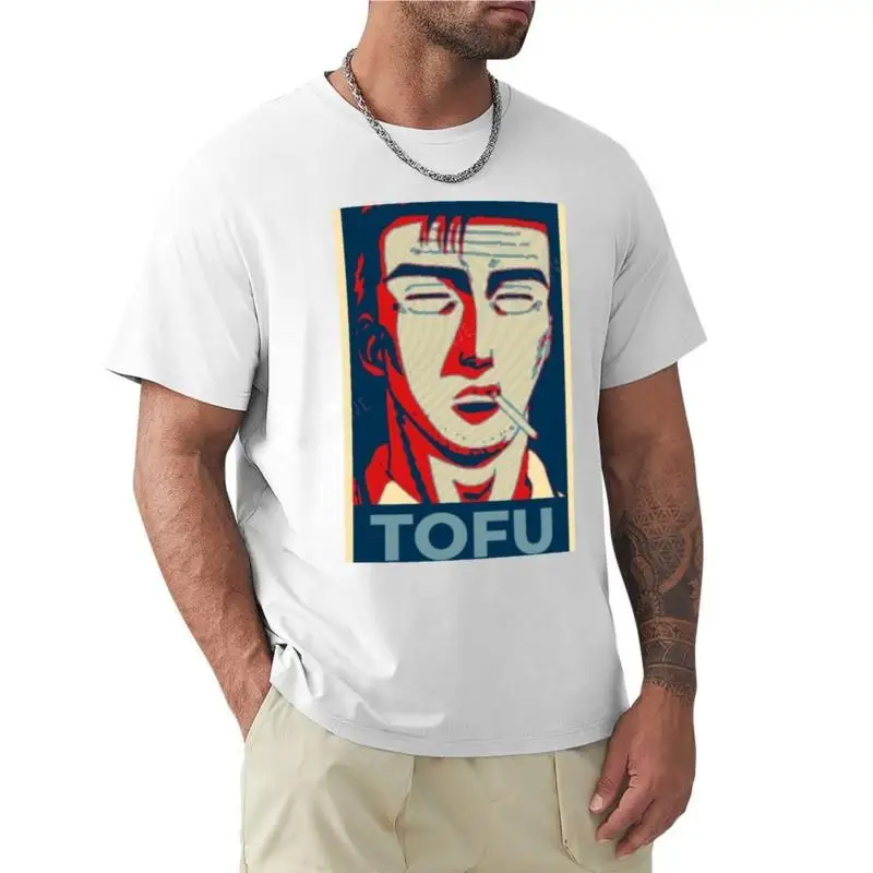 men cotton tshirt black Initial D Tofu Bunta new edition t shirt Short sleeve tee mens tall t shirts summer male top teeshirt
