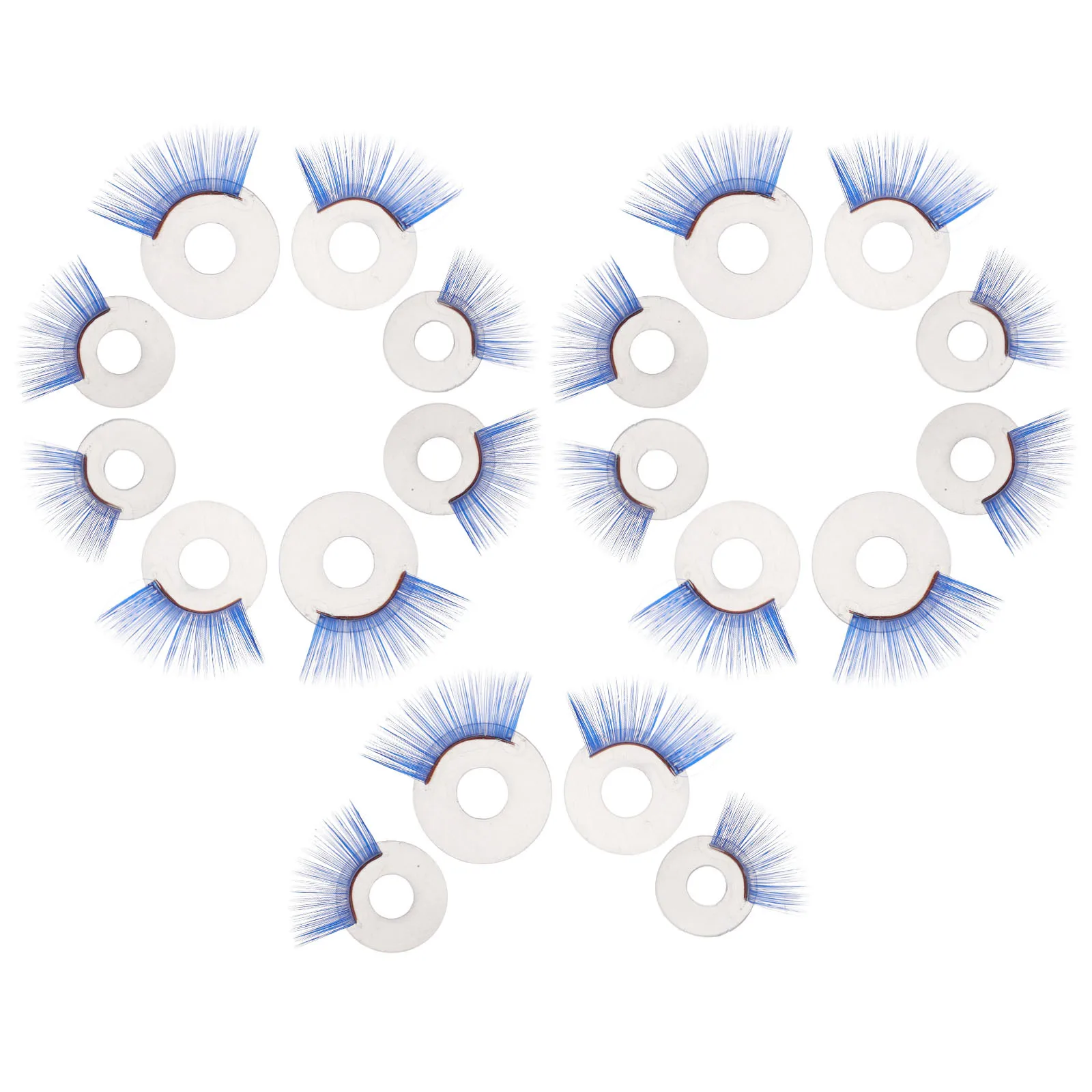 Cils réalistes pour projets artisanaux, 20 pièces, 14Mm, 16Mm, 18Mm, 20Mm, Accents pour les yeux souples multi-tailles, pour décoration de figurines en peluche Amigurumi