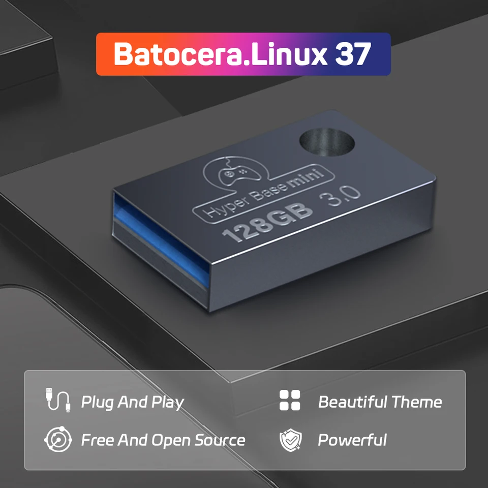 Batocera 128G USB Flash Drive For Windows 43000 Retro Games For