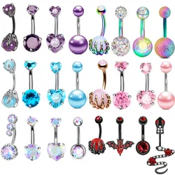 4PC Claw Belly Button Piercing Set Surgical Steel Crystal Belly Piercing Bulk Women Bee Navel Bar Pack Cz Belly Ring Lot Ombligo