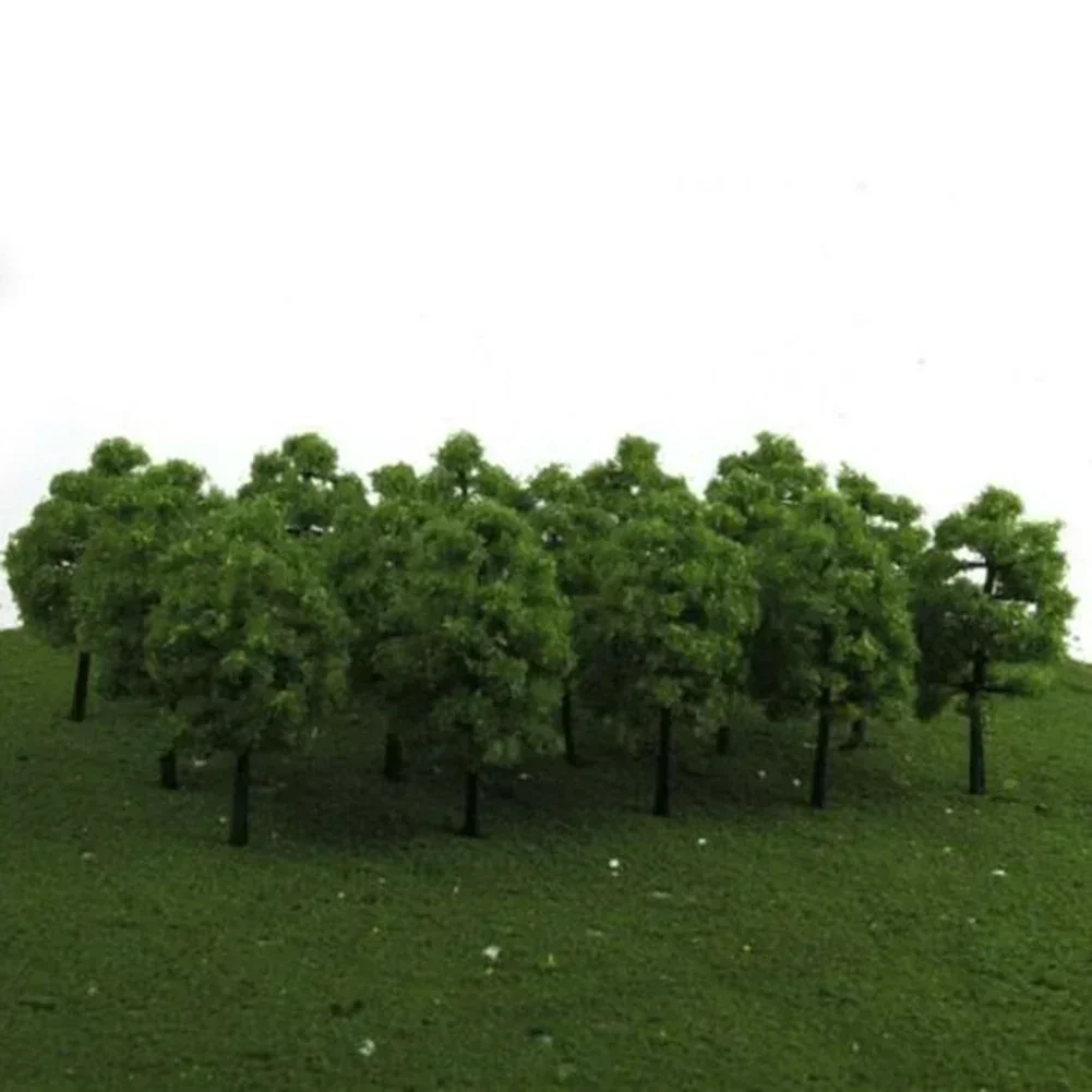 20Pcs 3.5CM Model Trees Train Railroad Layout Diorama Mini Scenery Plastic Scale Scene Building Landscape Miniature Tree Decor