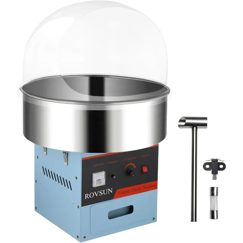 21 Inch Cotton Candy Machine,Electric Commercial Cotton Candy Maker Machine Candy Floss Maker Machine, Stainless Steel