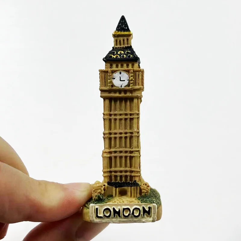 

‌3D London Big Ben Resin Fridge Magnet - Decorative British Landmark for Home & Office Fridge (Cute & Strong Magnets)