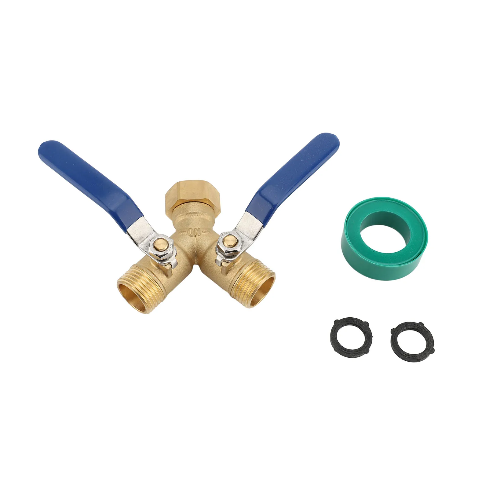 

Разветвитель садового шланга, 2-ходовой Y-образный клапан, разделитель шланга с длинной ручкой, 2 шайбы, лента для орошения двора, сельскохозяйственного производства