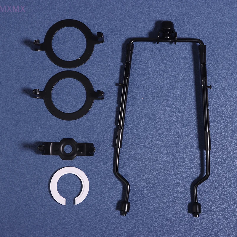 Kit arpa lampada regolabile per E14/E26/E27 Adattatore base luce Paralume Supporto arpa Staffa paralume telaio corno nero oro