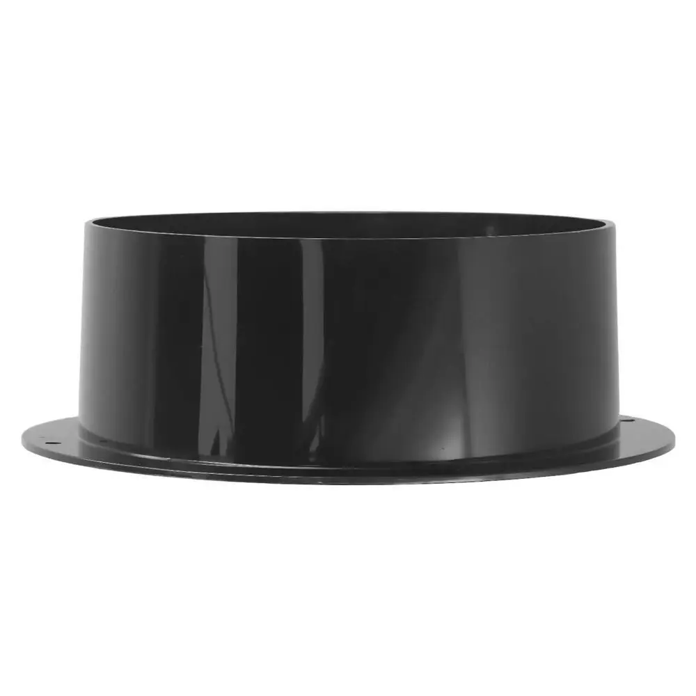 Fan Connection Round Wall Flange Connector Black Plastic Exhaust Pipe Connector Air Ducting Connection Ventilation Pipe