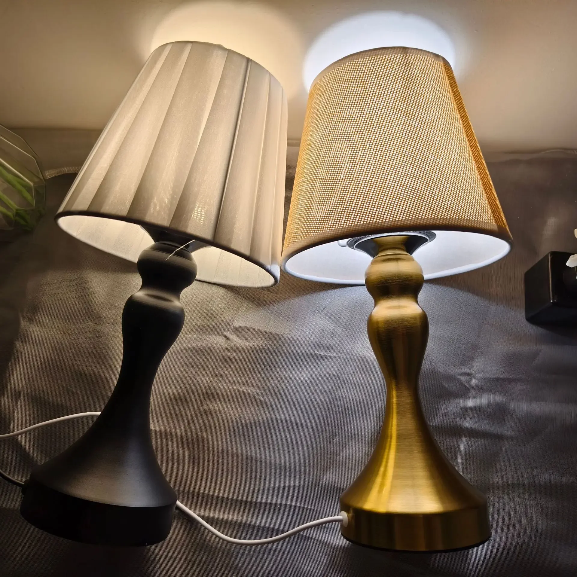 Lampu Meja Retro Lampu Samping Tempat Tidur Kamar Tidur Kantor Belajar Lampu Led Peduli Mata