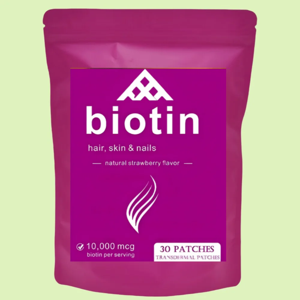 30 Patches Multi Collagen Plus Transdermal Patches with Biotin, Vitamin C for Women & Men Hair Hair, Skin & Nails Support