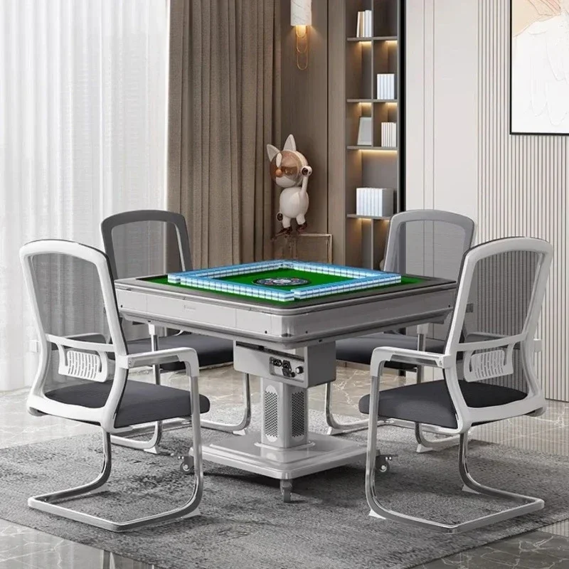 Folding mahjong machine Automatic dining table Dual-purpose electric heating Bass mahjong table machine