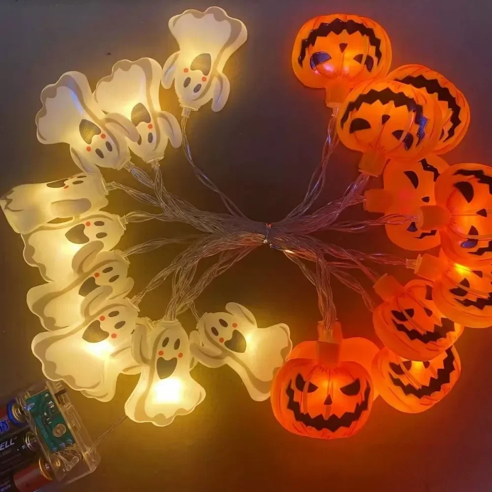 3M Halloween Kürbis Lichterketten Kürbis Laterne Batteriebetriebene LED Lichterkette für Party Urlaub Horror Atmosphäre Dekor