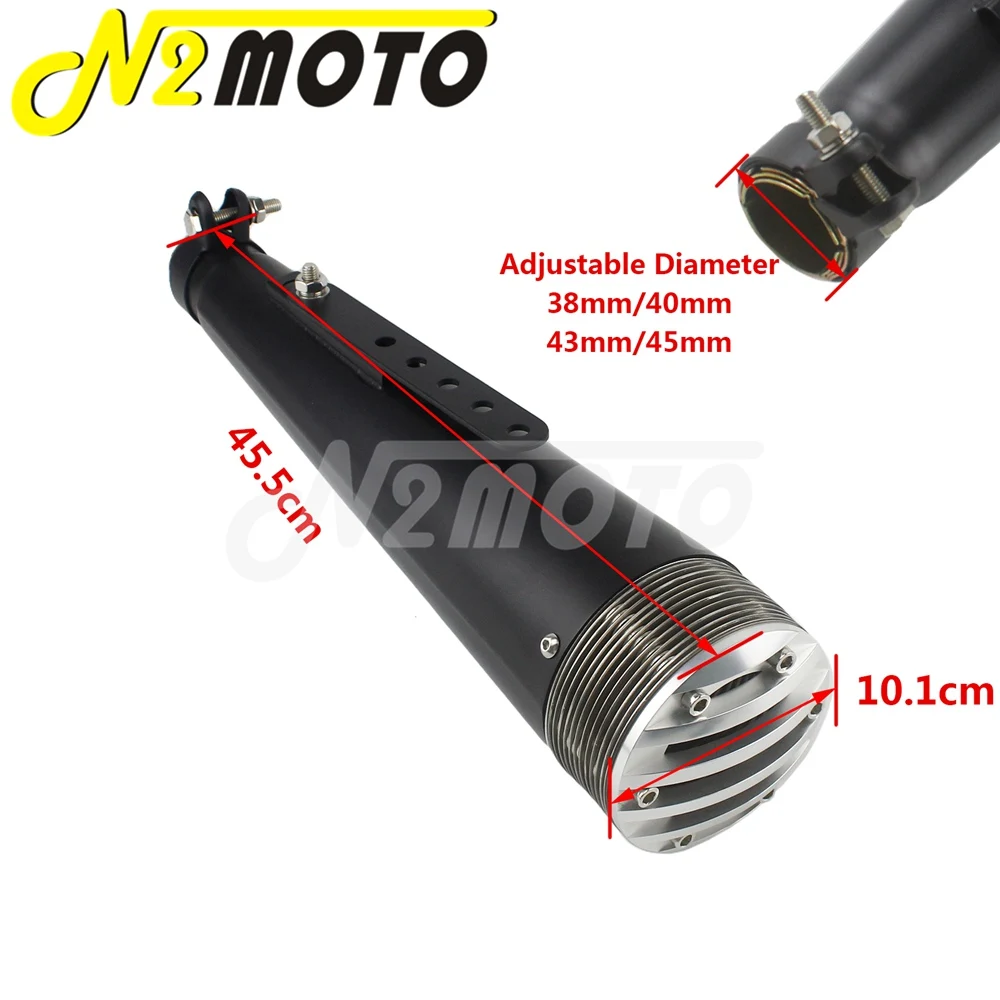 Universal Motorcycle Silencers Scooter Dirt Pit Bike For Honda CRF230F CRF150F Yamaha 38mm-45mm Adjustable Exhaust Mufflers Pipe