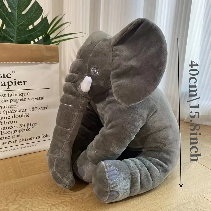 1pc Elephant Design Pet Grinding Teeth Plush Toy Durable Chew Toy ForDog Interactive Supply