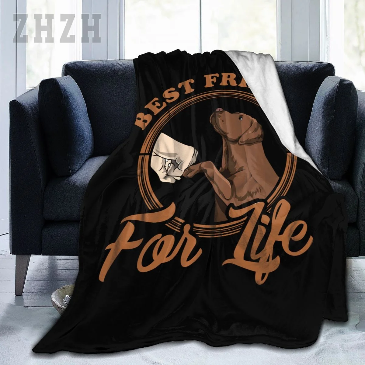 Blanket Labrador Retriever Design Funny Labrador Lovers Flannel Multifunction Camping Sofa Cover Keep Warm