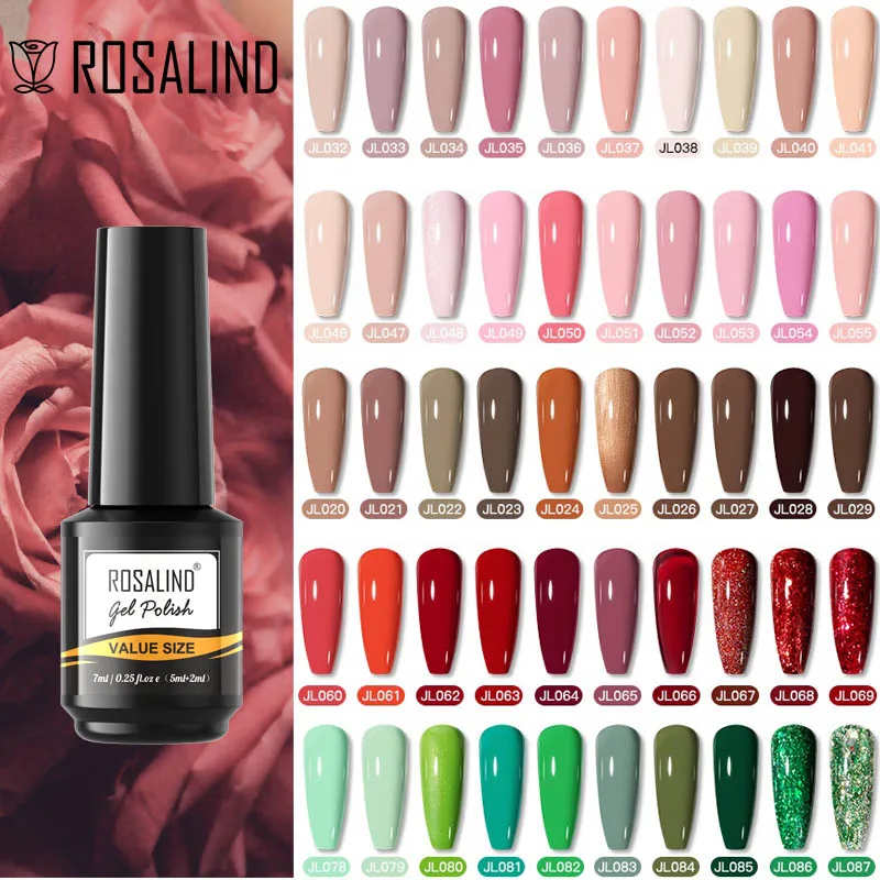 Rosaling Gel Nagellak Smaakloze Pure Kleur Voor Nail Art Manicure Semi Permanente Gel Uv Base Top Coat Emailen Nail gel