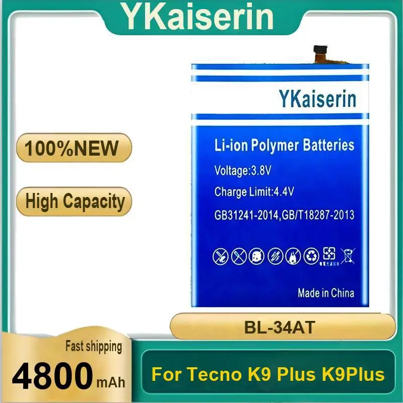 

Mobile Phone Battery Hardwearing Fast Shipping 4800Mah BL-34AT For Tecno K9 Plus K9plus