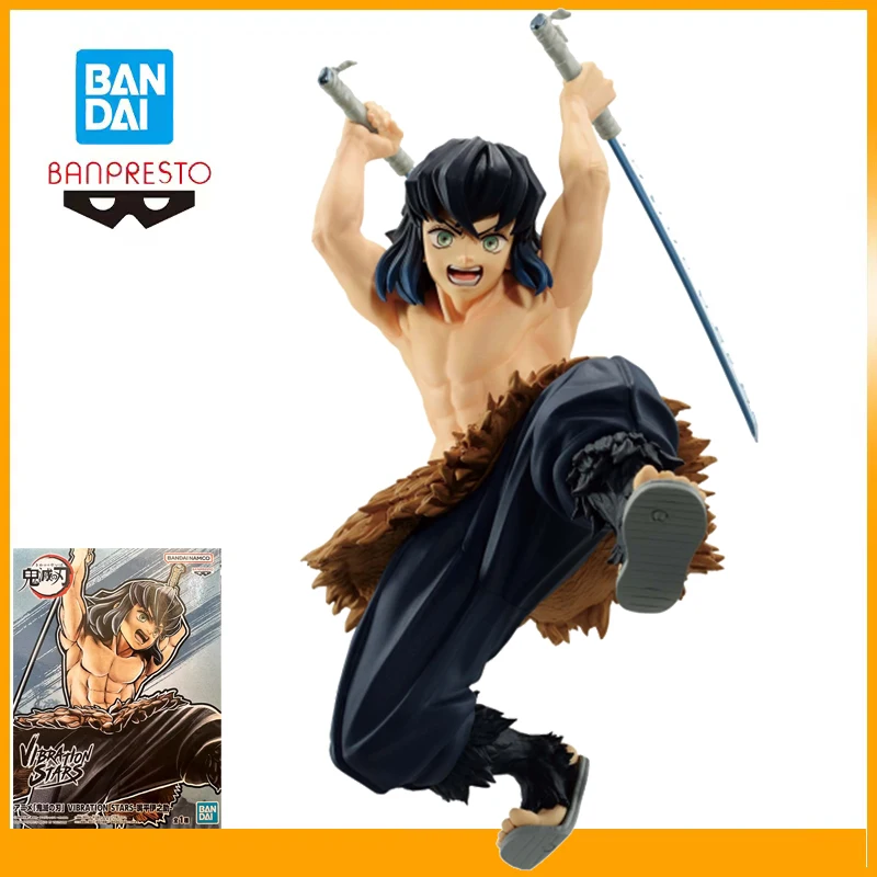 

Original Bandai Banpresto Blade of Demon Destruction Vibration Stars Hashibira Inosuke Anime Action Figures Model Ornaments 13Cm